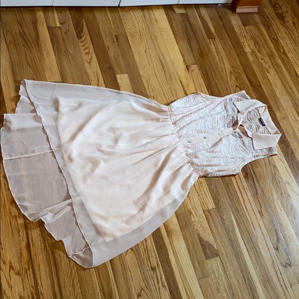 Rue21 - High Low Dress with Lace Collar - L